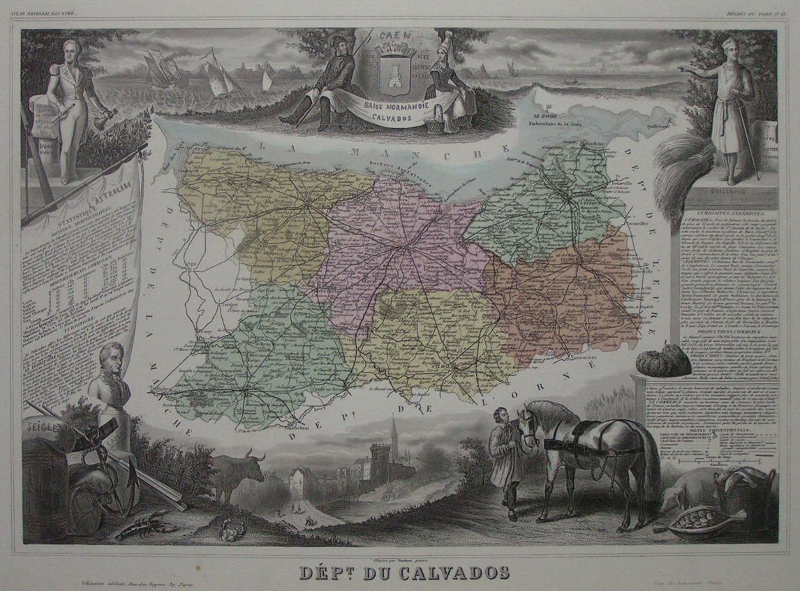 Map of Calvados